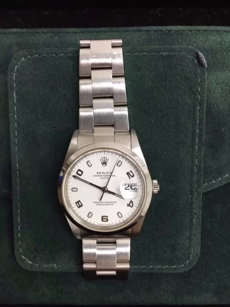ロレックスのRef.15200　オイスターパーペチュアル　メンズ　自動巻き時計の買取実績です。