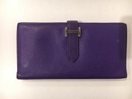 エルメスのべアンスフレ　エプソン　カシス　お財布の買取実績です。