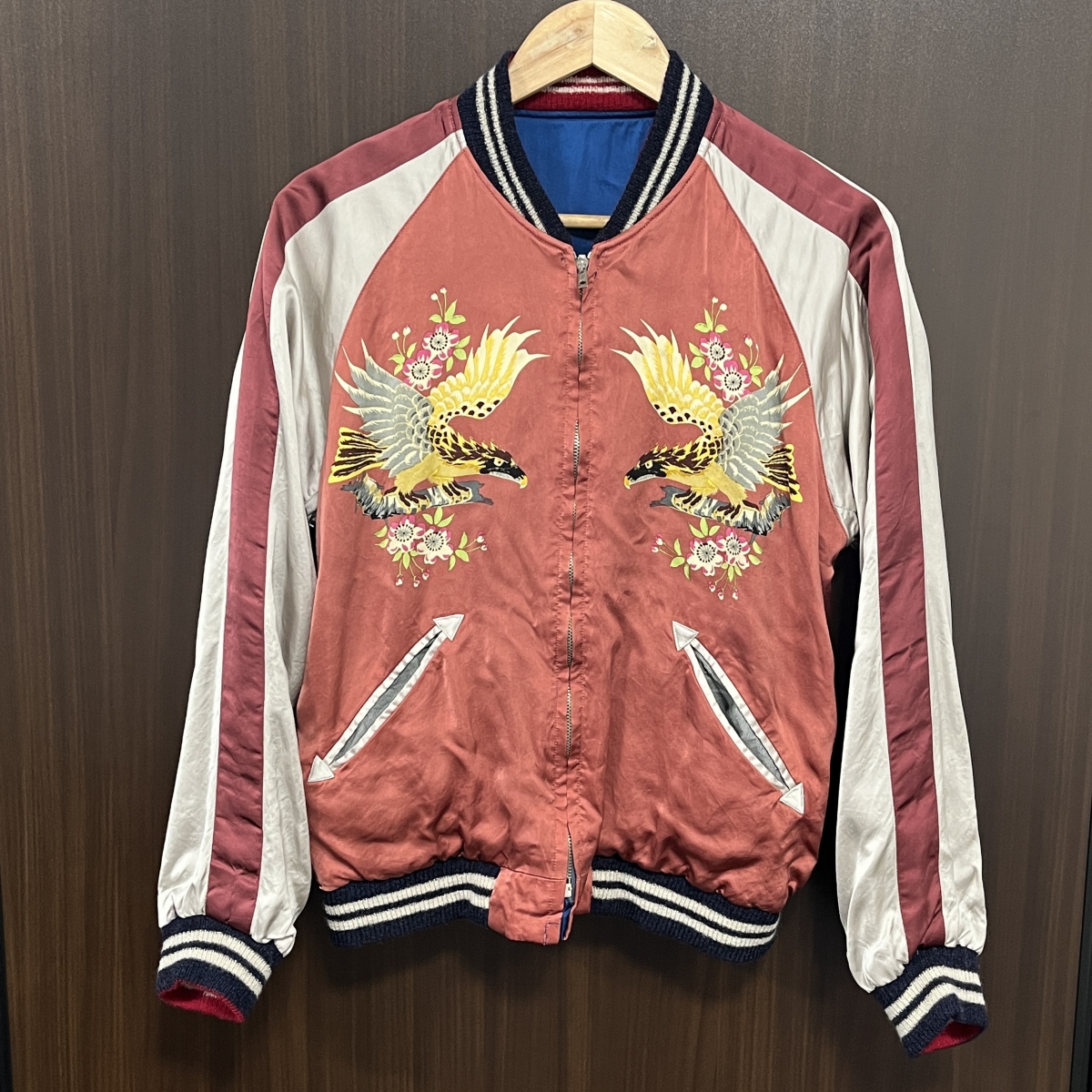 テーラー東洋の港商スペシャルエディション TT15277-125 1950s復刻 スーベニアジャケット JAPAN MAP × CHERRY BLOSSOMS & EAGLE PRINTの買取実績です。