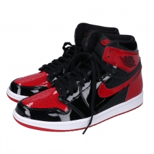 ナイキ 555088-063 Air Jordan 1 High OG Patent Bred ハイカットスニーカー 買取実績です。