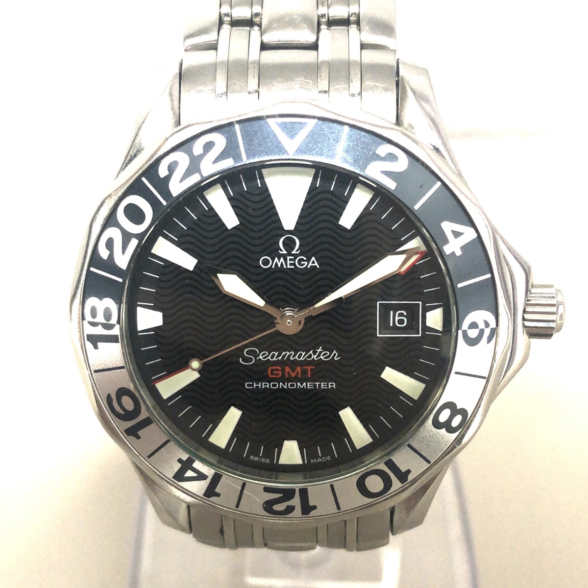 オメガのSS 2534.50 シーマスター50周年記念 シマ―スター300m GMT 自動巻き時計の買取実績です。