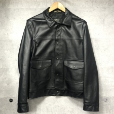 ショット ブラック レザー 120US NAKED COW G-JACKET 7602 買取実績です。