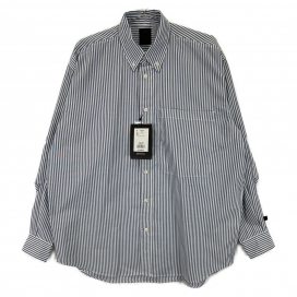 ダイワピア39の24SS ネイビー BE-80024 TECH BUTTONDOWN SHIRT L/S STRIPE ストライプシャツの買取実績です。