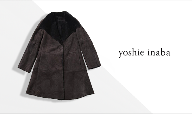 極美品】YOSHIE INABA ヨシエイナバ カシミヤ ロングコート 黒の+